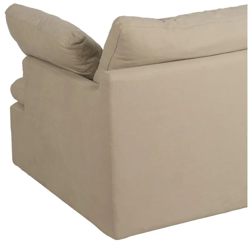 Bézs len kanapé 180 cm – Ixia