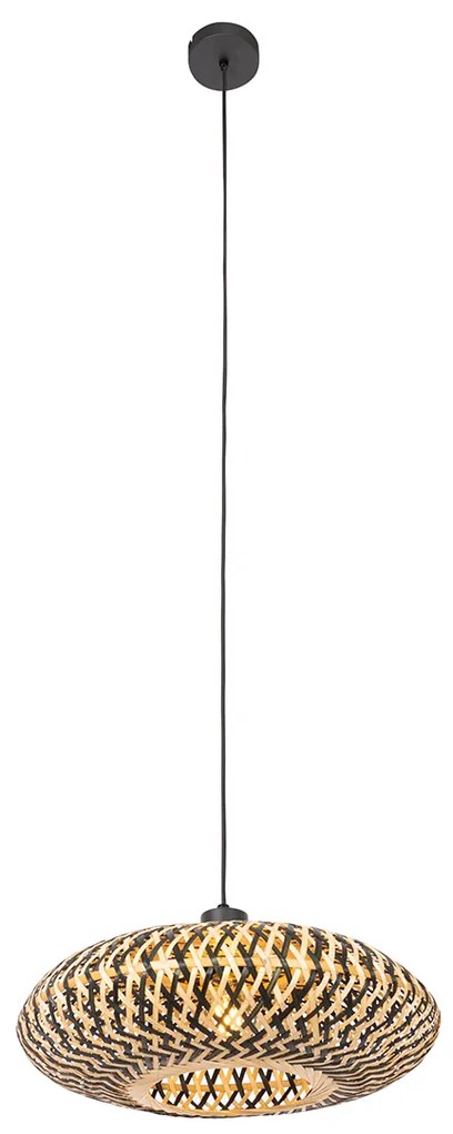 Keleti függőlámpa fekete bambuszból 40 cm - Ostrava