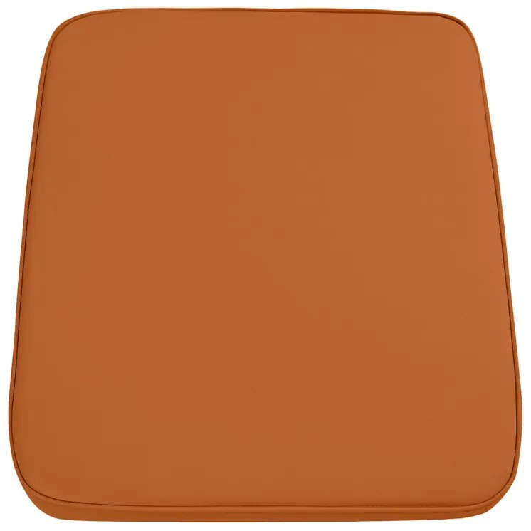 Kültéri székkárpitozás VIREON 44x45 cm, barna-narancs