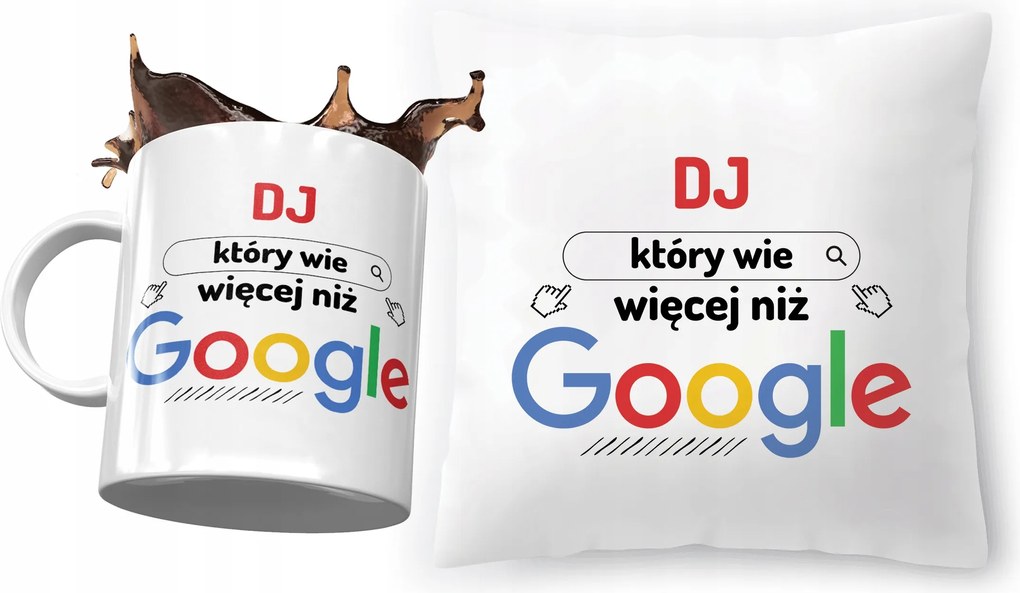 Dj szett Párna Ajándék bögre fényképes nyomtatással