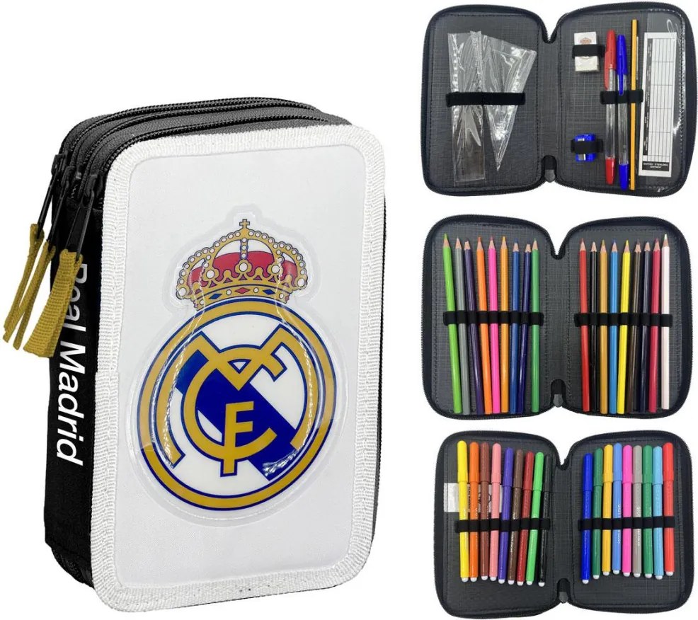 Real Madrid White tolltartó töltött 3 emeletes Giotto