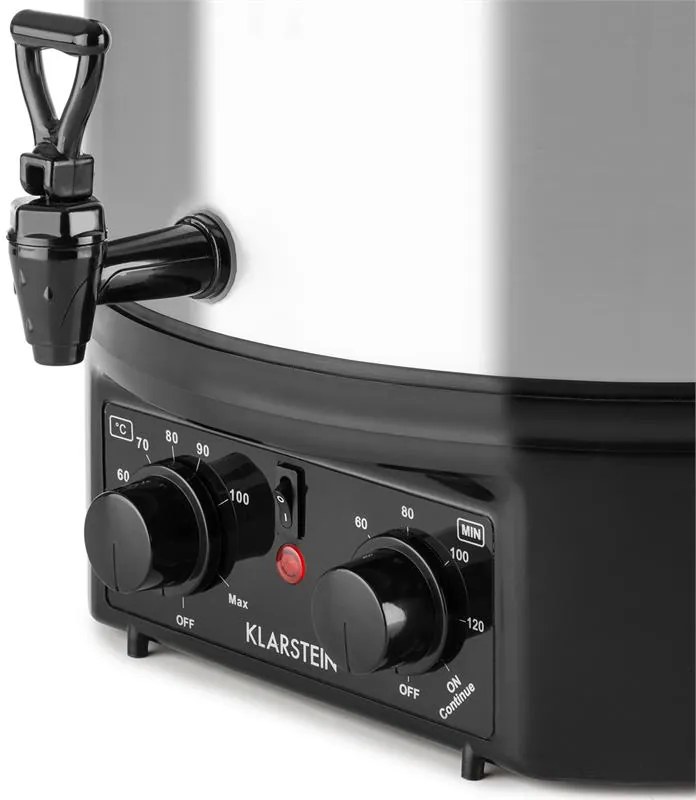 Klarstein Biggie Small, befőzőautomata, 16 l, 2000 W, rozsdamentes acél