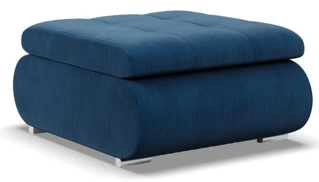 Tokio puff, kordbársony, kék