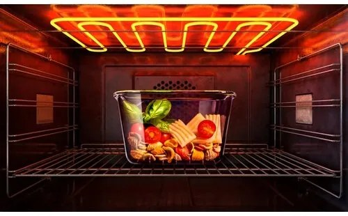 Simax 7626/L üvegedény klik-klak fedéllel, 0,85 l