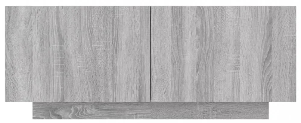 szürke sonoma színű szerelt fa TV-szekrény 100 x 35 x 40 cm