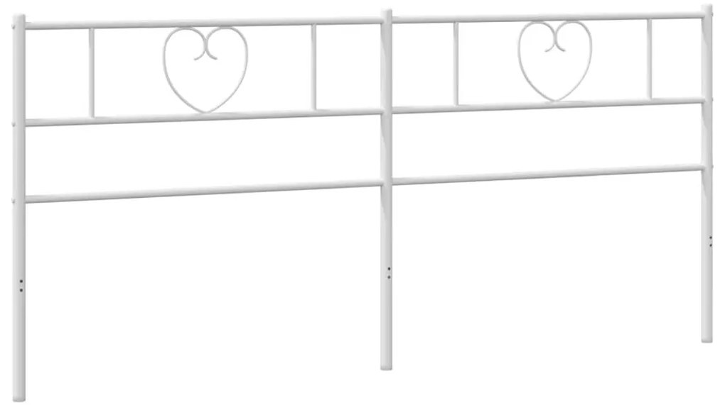 fehér fém fejtámla 180 cm