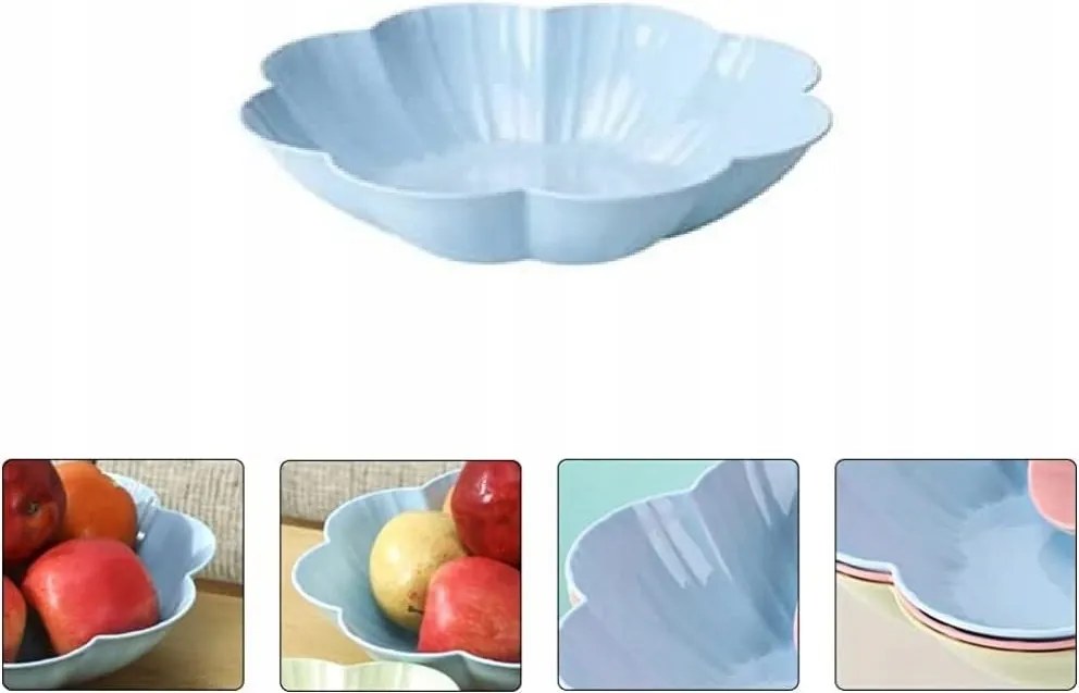 Kis virág alakú tál snackekhez, gyümölcsökhöz, salátákhoz étkészlet