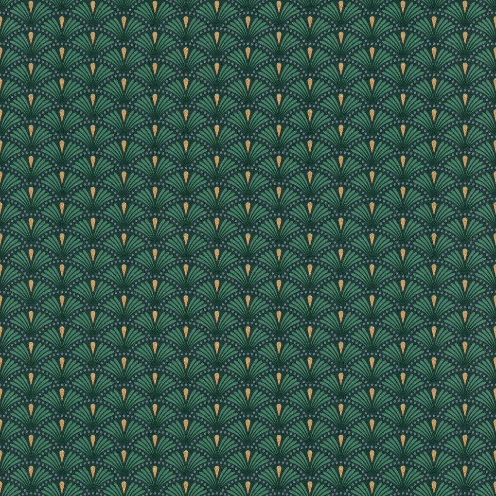 Sansa 637915 geometrikus art deco fali tapéta Rasch