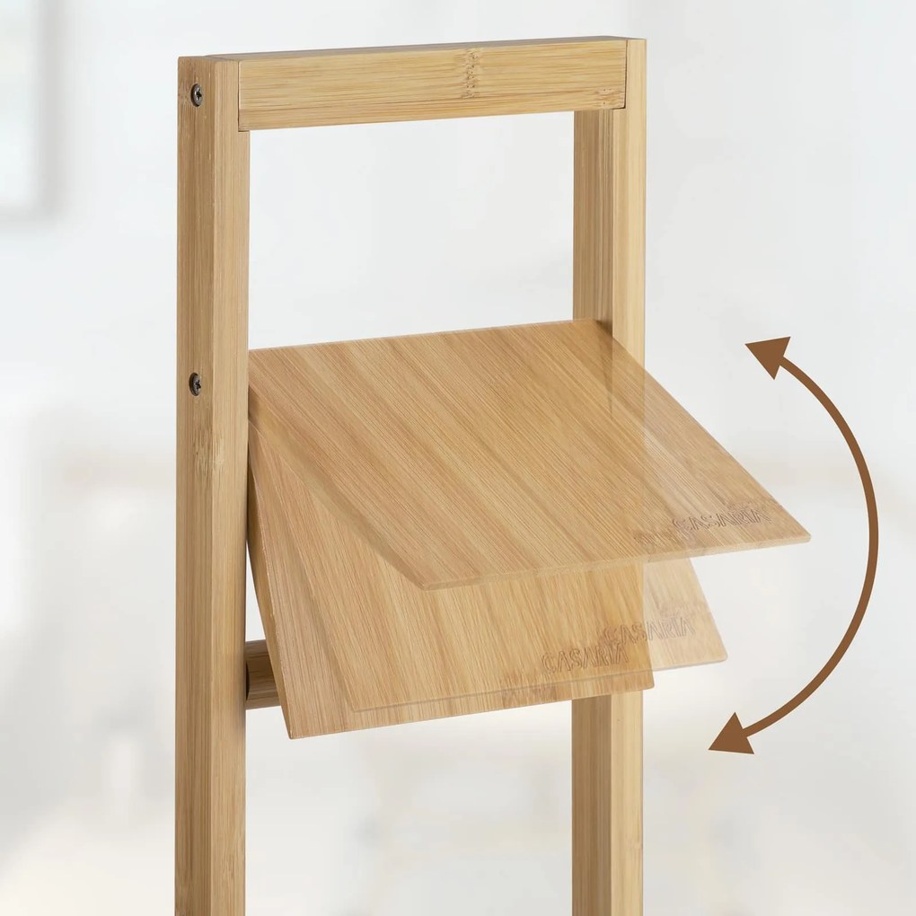 WC-állvány bambusz 83x24,5x20 cm