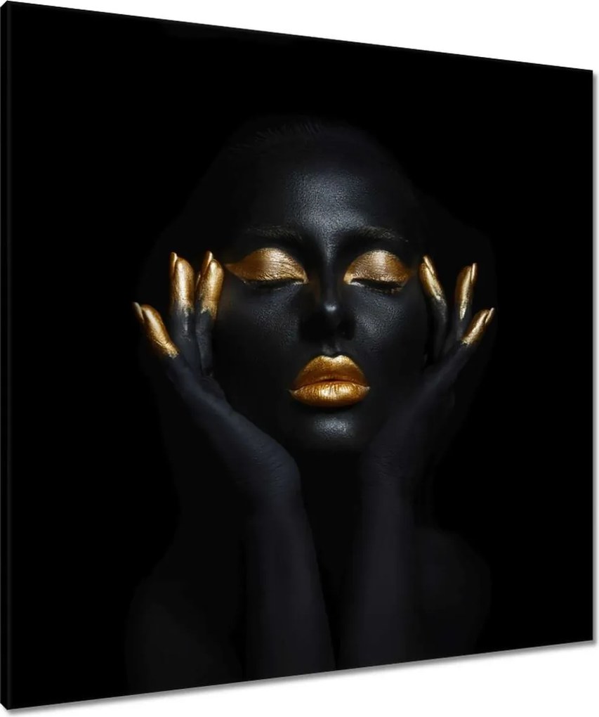 Vászonkép 80x80 Arany meditáció