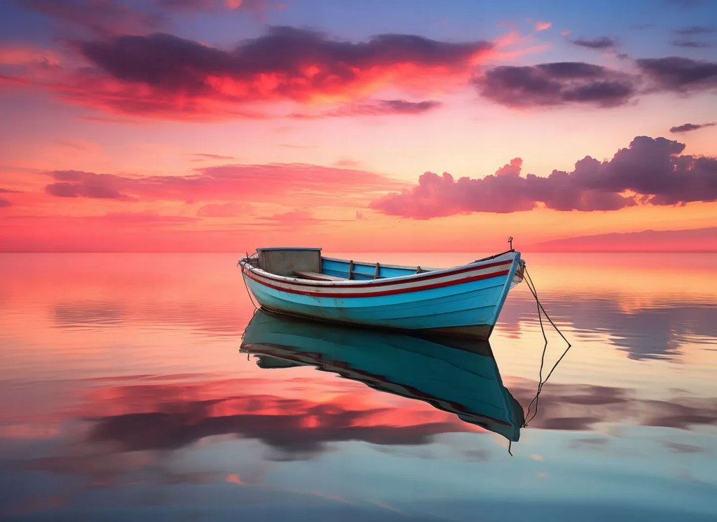 Poszter 55x40cm Nyugodtság a horgászat előtt