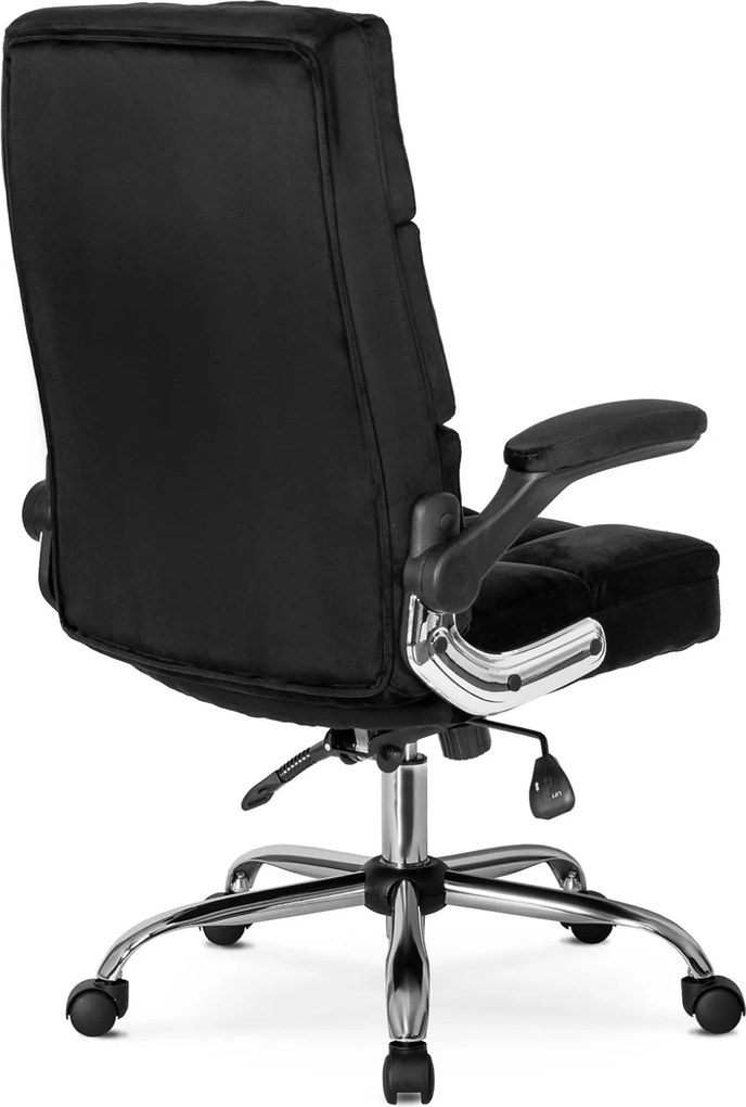 LONDON forgószék fekete bársony