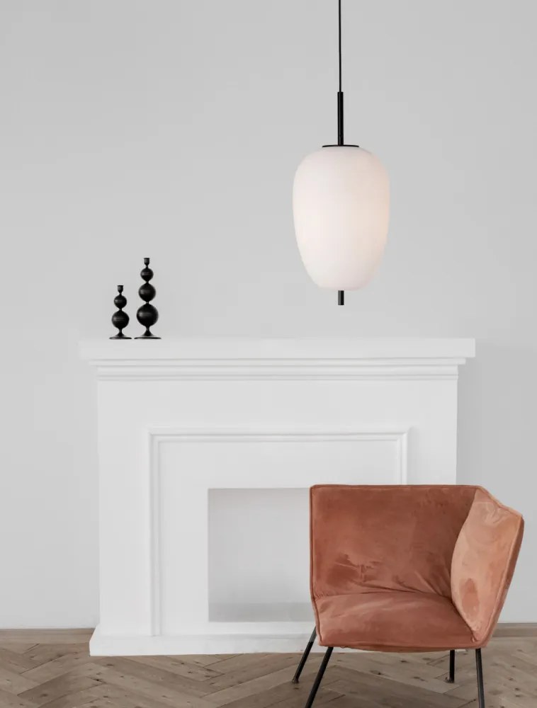 NOVA LUCE 9624073 LATO Egyágú Függesztett Lámpa Üveg E27 IP20