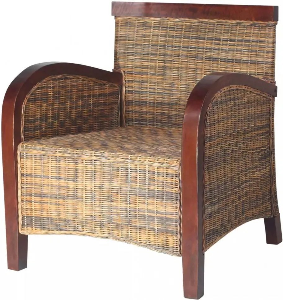 kézzel font rattan karosszék