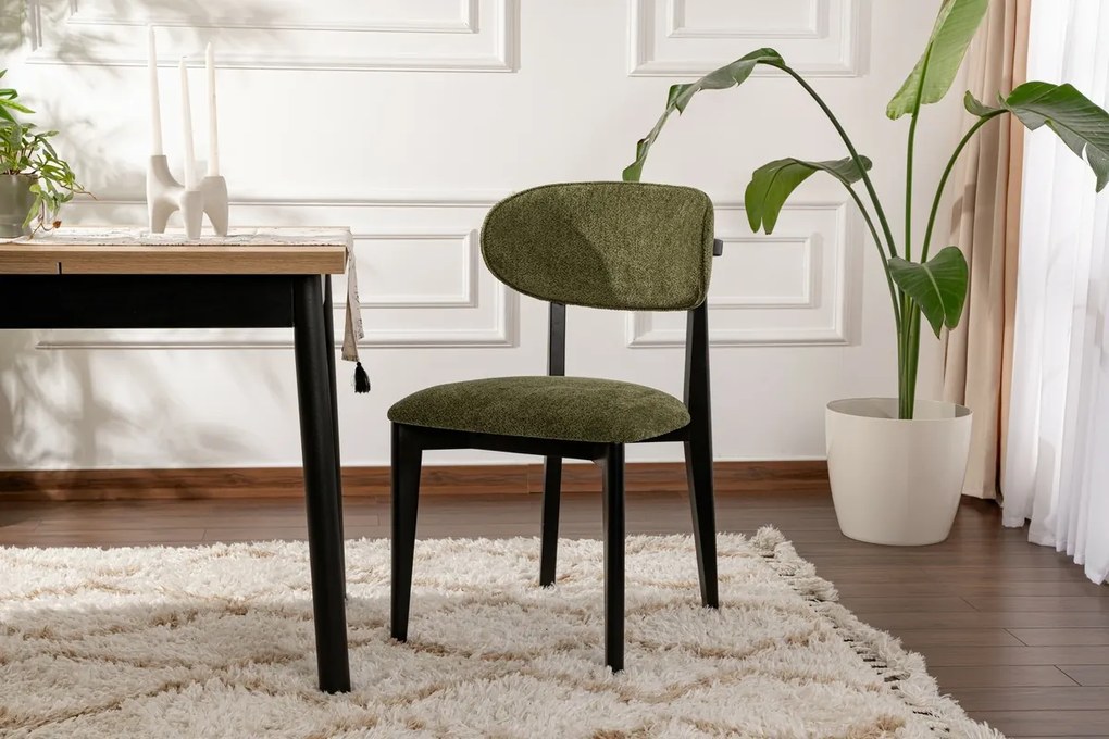 Lionte Green and Black étkezőszék szett, 2 db