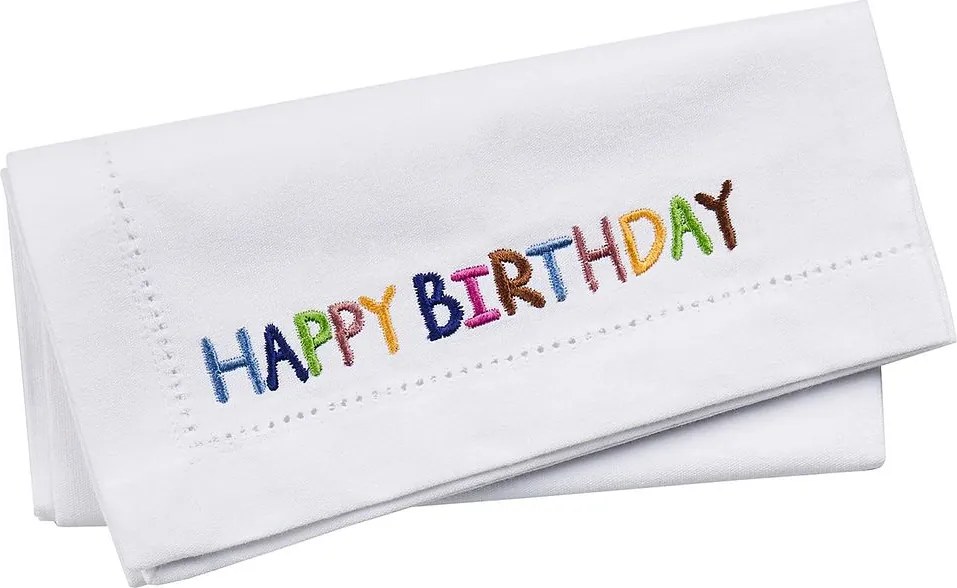 HAPPY BIRTHDAY textil szalvéta 45x45 cm