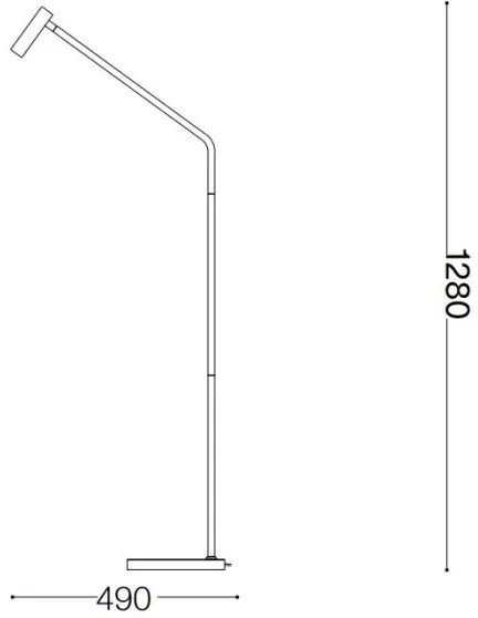 Ideal Lux - LED Állólámpa EASY LED/3,5W/230V CRI 90 fehér