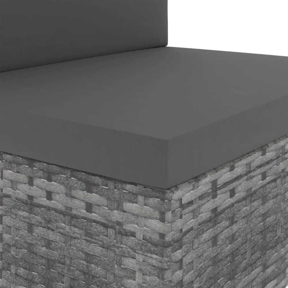 2 részes szürke polyrattan kerti ülőgarnitúra