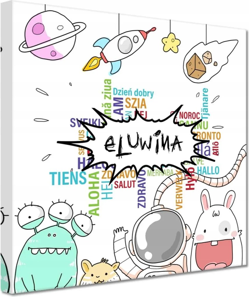 Vászonkép 60x60 Eluwina Üdvözlet
