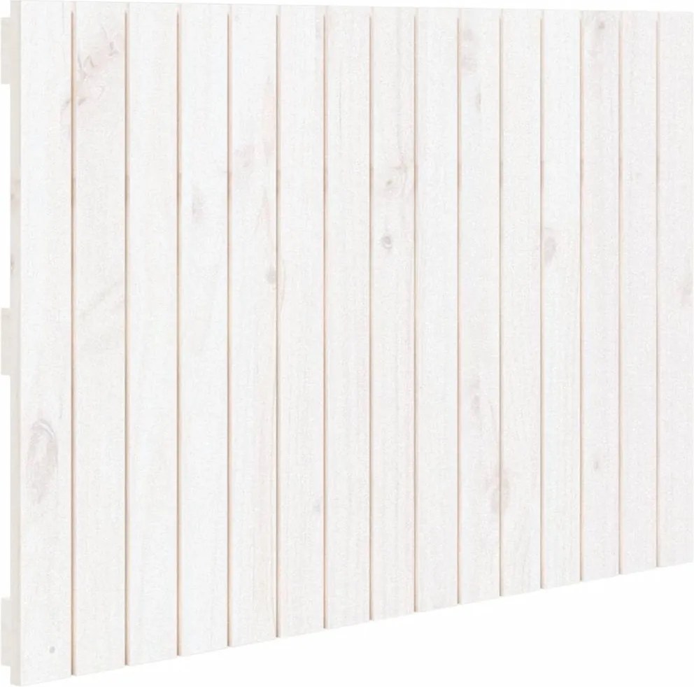 vidaXL fehér tömör fenyőfa fali fejtámla 95,5 x 3 x 60 cm