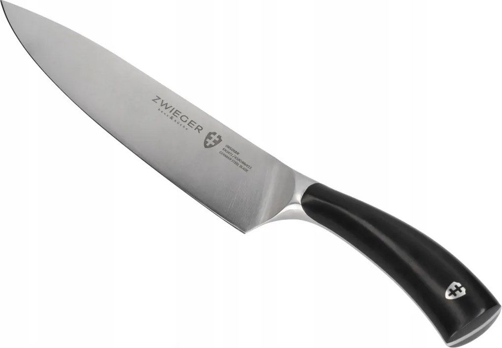 Zwieger Obsidian Szakács Kés 20 CM Éles Acél