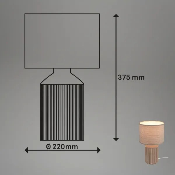 Brilo - Asztali lámpa INO 1xE14/10W/230V barna