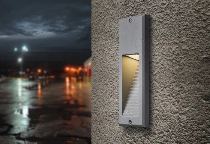 RENDL FACA süllyesztett lámpa ezüstszürke 230V LED 2W IP54 3000K