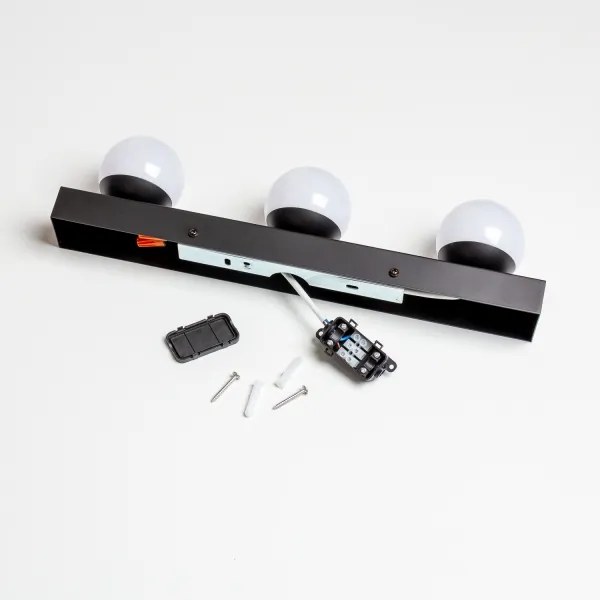 BRILAGI - SZETT 2x LED fürdőszobai fali lámpa HOLLYWOOD 3xLED/3W/230V 39 cm IP44 fekete