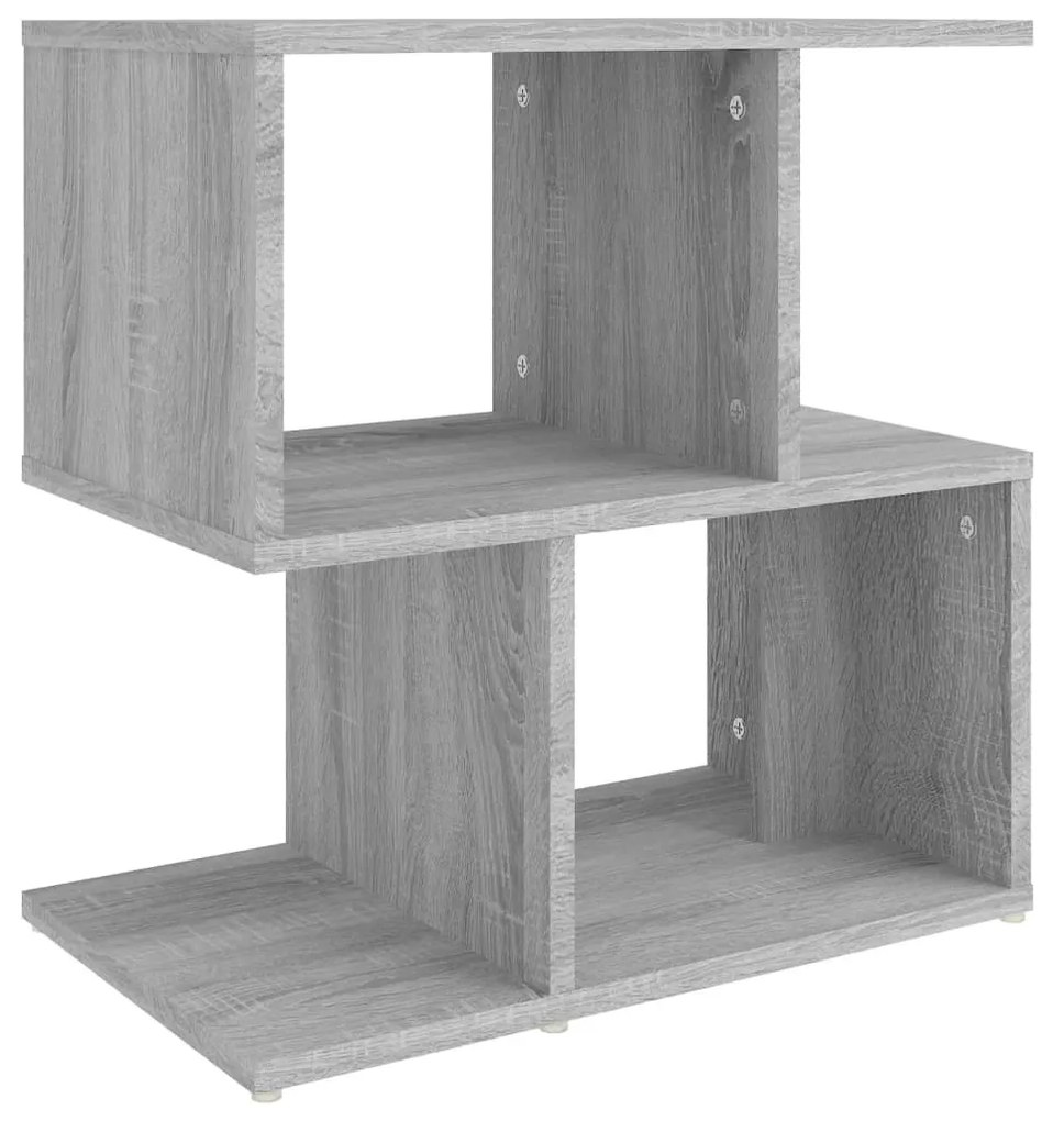 Szürke sonoma színű szerelt fa éjjeliszekrény 50 x 30 x 51,5 cm
