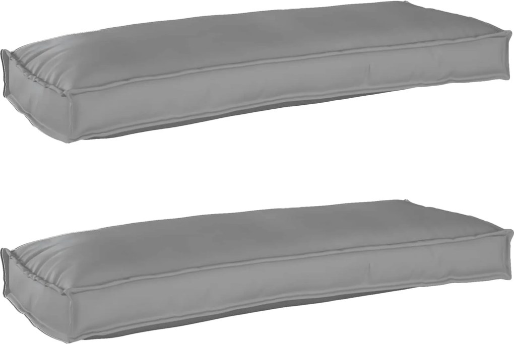 vidaXL Raklap párna készlet 2 pcs Szürke 100 x 40 x 8 cm Oxford Szövet
