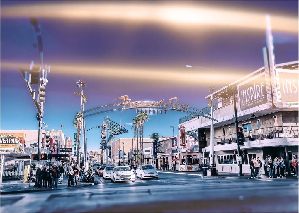 Kép egy utcáról Las Vegasban (70x50 cm)