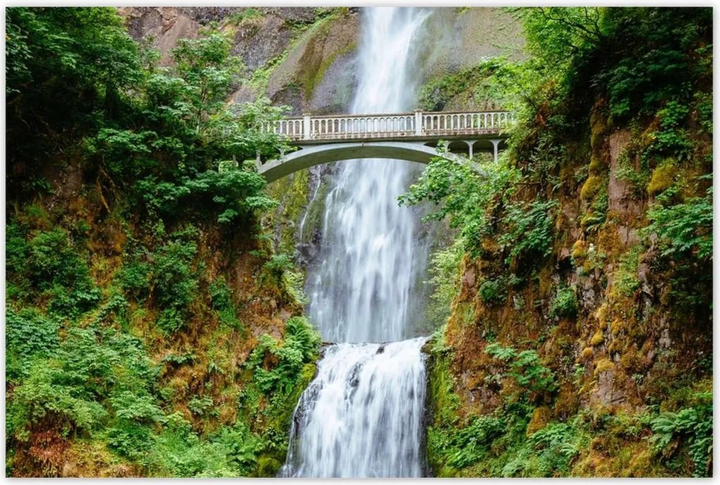 Poszterek 120x80 Trópusi vízesés Hegyek