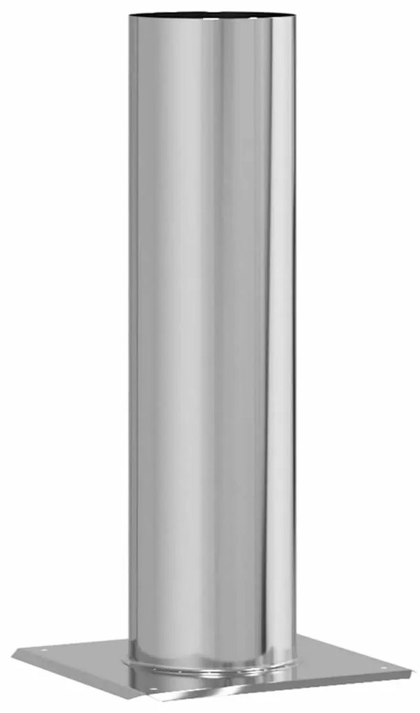 Kémény fej kiterjesztés Ezüst 24 x 24 x 50 cm Rozsdamentes acél