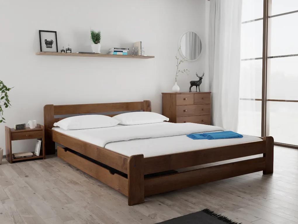 Laura ágy 140x200 cm, tölgyfa Ágyrács: Ágyrács nélkül, Matrac: Coco Maxi 19 cm matrac