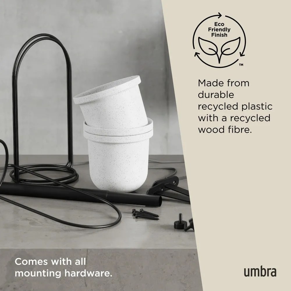 Műanyag függő kaspó szett fűszernövényekhez, 5 db-os ø 7,5 cm Triflora – Umbra