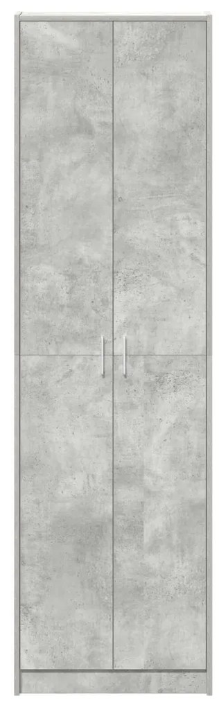 szekrény beton szürke 55x25x189 cm mérnökelt fa