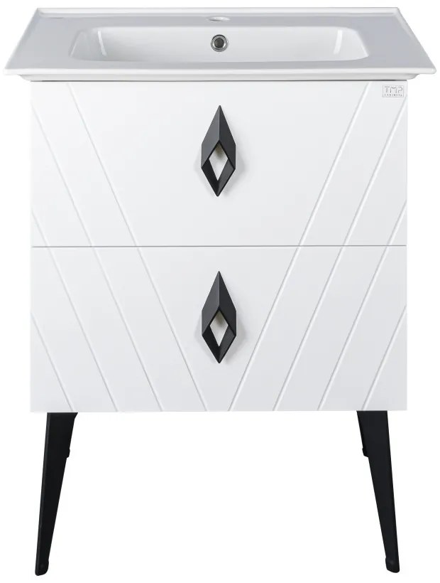 TMP KEOPS álló fürdőszobabútor - CeraStyle BLUE 70 - 42200 mosdóval - 70 x 47 cm