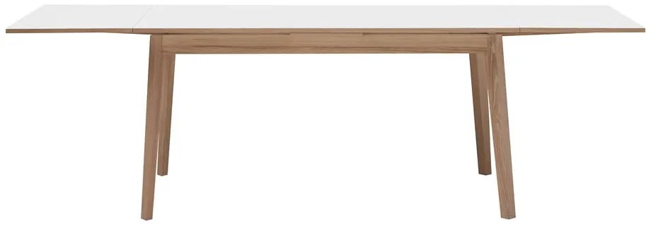 Single kihúzható étkezőasztal fehér asztallappal, 120 x 80 cm - Hammel
