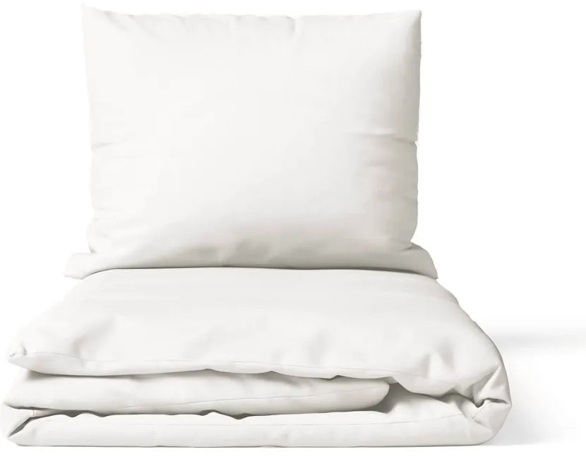 Fehér kétszemélyes mikroszatén ágyneműhuzat 200x200 cm Basic – Bonami Essentials