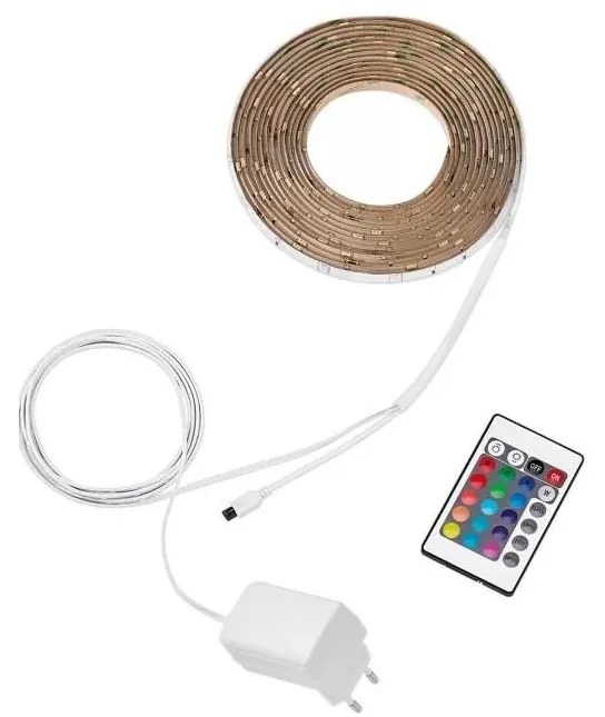 Philips - LED RGB fényerőszabályozható szalag 5m LED/12W/230V + távirányító