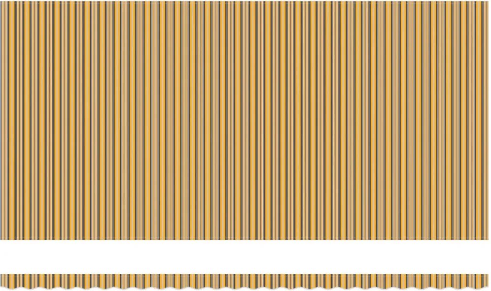 Behúzható napellenző Sokszínű 600 × 350 cm Poliészter és acél