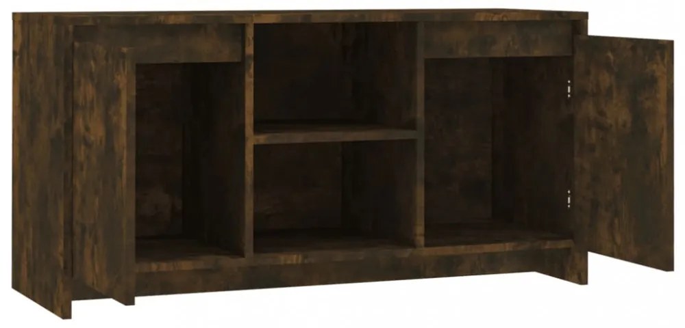 füstös tölgy színű szerelt fa TV-szekrény 102x37,5x52,5 cm