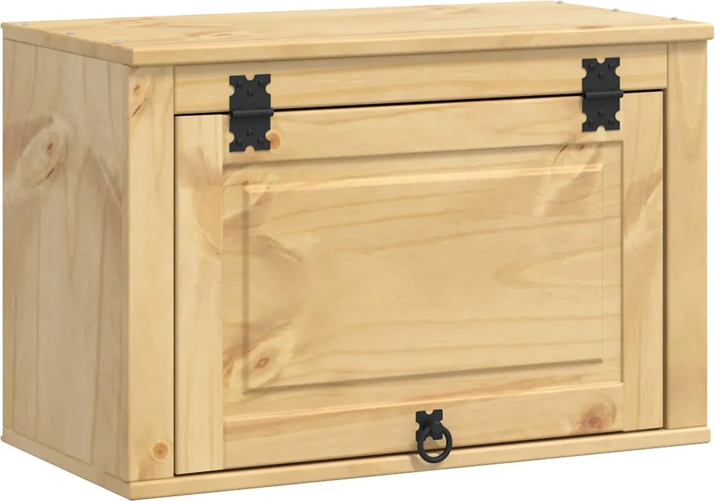 vidaXL Cabinet tárolóval SKI Mézes Barna 60 x 32 x 40 cm Tömör fenyőfa