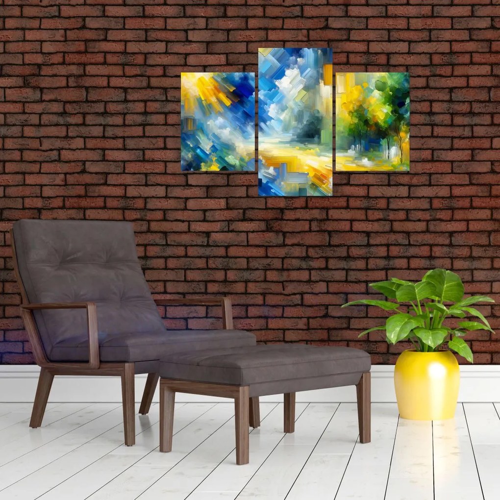 Kép - Absztrakt napos nap (90x60 cm)