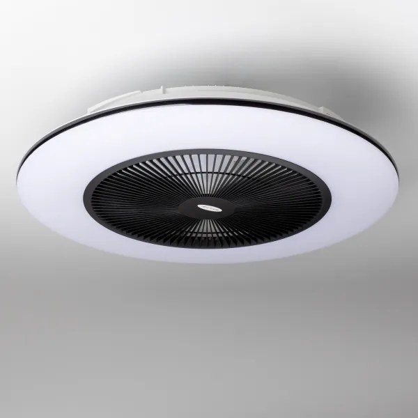 Brilagi - LED Dimmelhető lámpa ventilátorral AURA LED/38W/230V fekete + távirányító