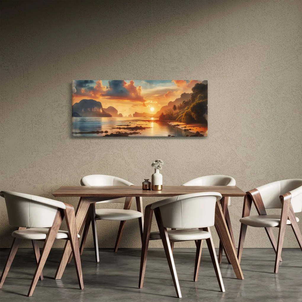 Kép - Kilátás a partról (120x50 cm)