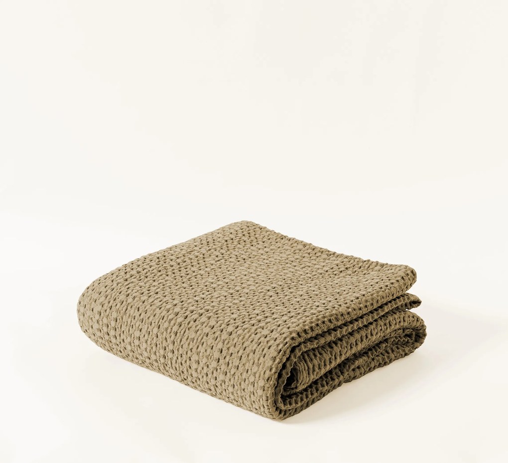 Pamut ágytakaró, pléd 180x220 VitalHome Bézs M34276