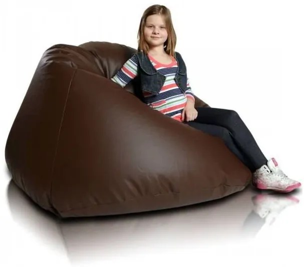 Babzsák labda Maxi ökobőr TiaHome - Narancssárga