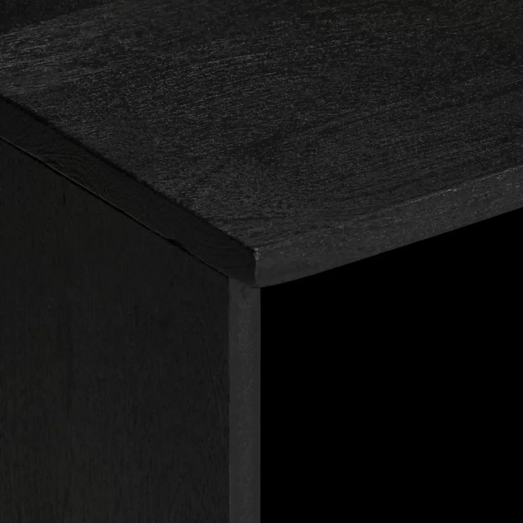 fekete szerelt fa TV-szekrény 100 x 33 x 46 cm