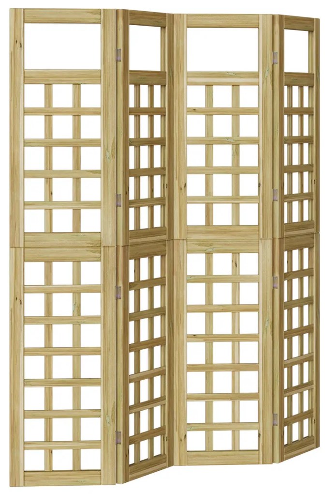 Külső Képernyő – 4 Panel, Kezelt Fenyőfa